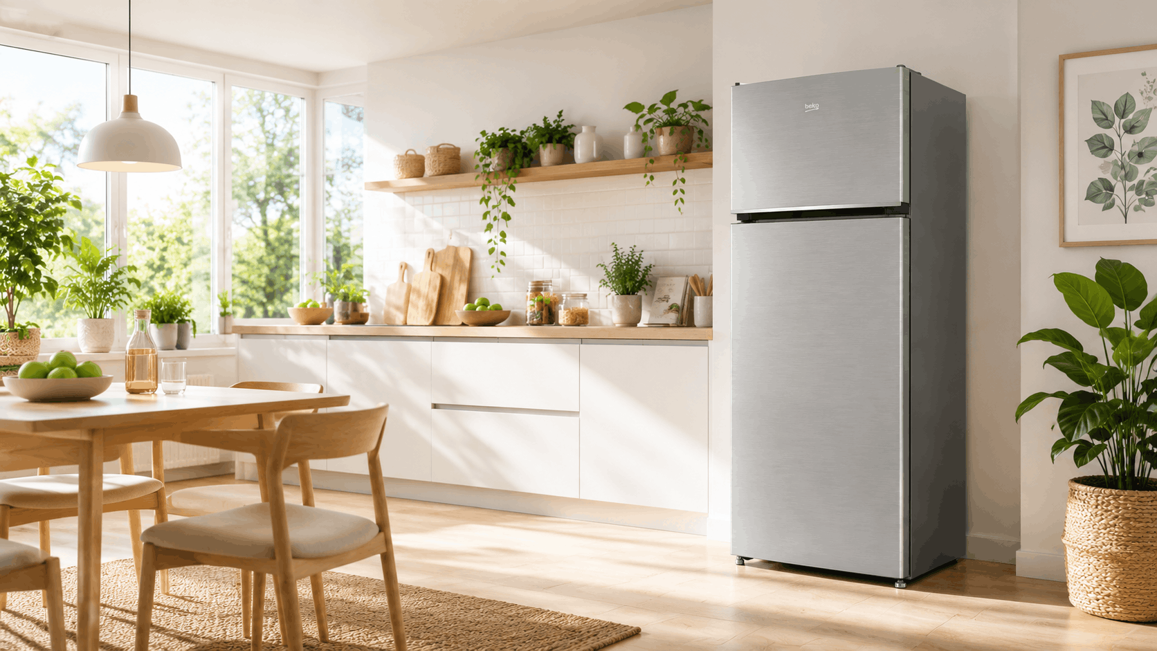 Réfrigérateur Beko Less Frost Double Portes 465 Litres SILVER